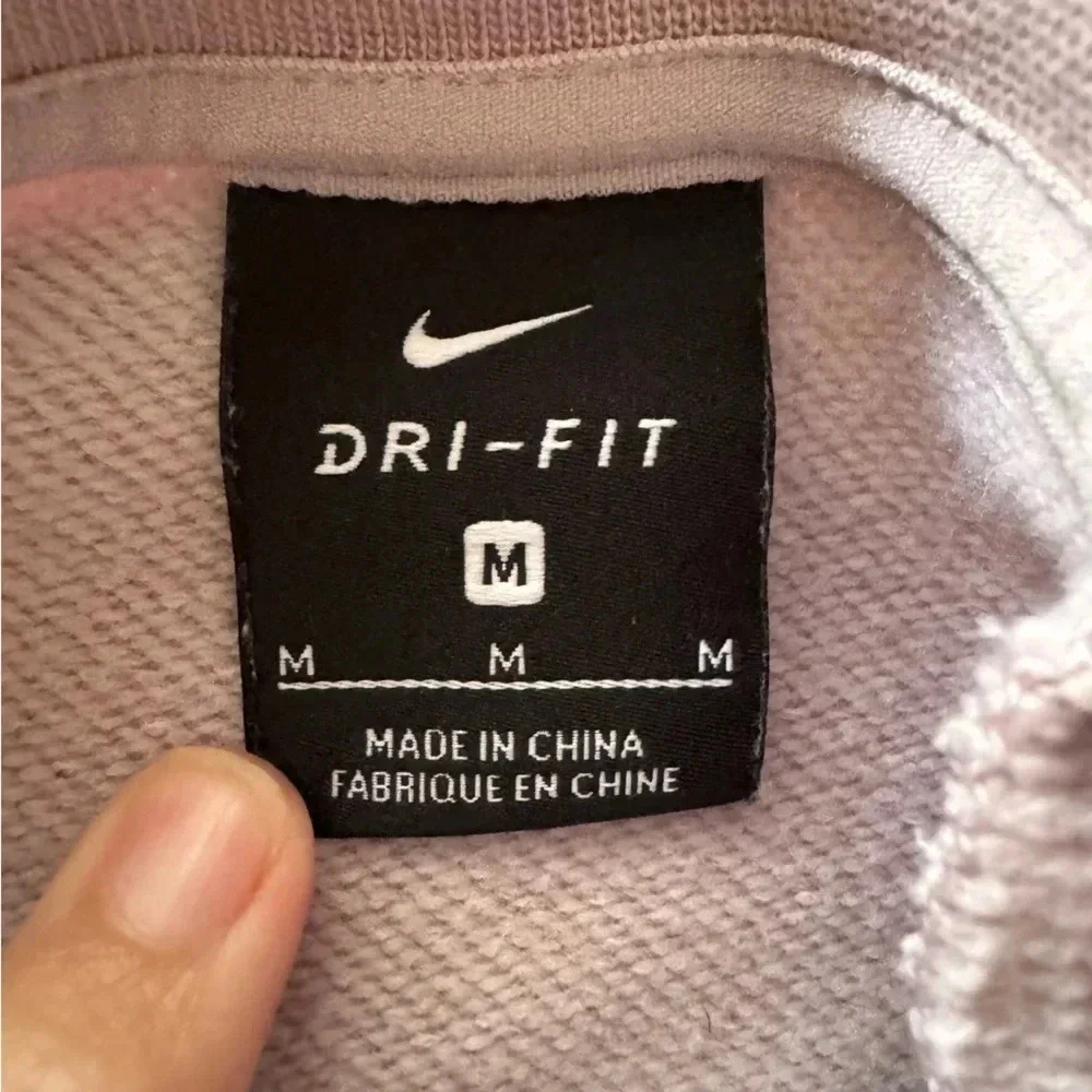 Nike Dri-Fit Embossed Just Do It Cropped Crew Neck Sweatshirt Women’s size M